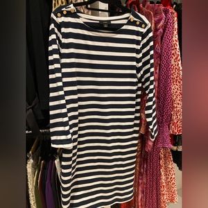 J.CREW Striped Pullover Soft Casual Clasic Dress.